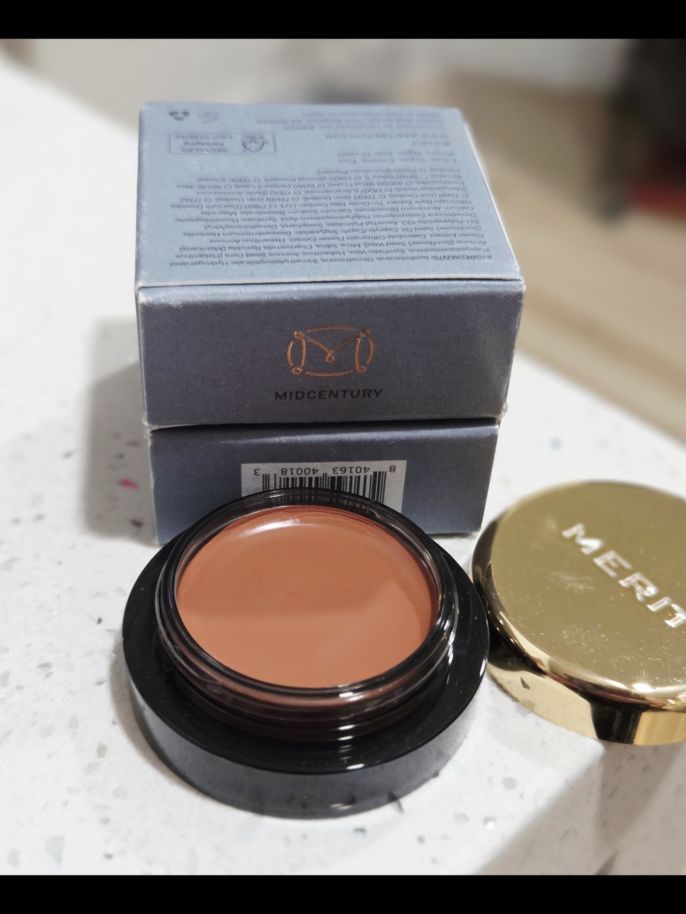 Merit Midcentury Cream Plush Eyeshadow- Warm Terracotta